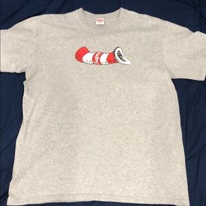 Supreme x Cat in the Hat gray t-shirt